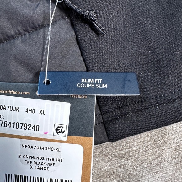 The North Face Mens Canyonlands Hybrid Jacket Black XL NF0A7UJK Heatseeker Eco - Picture 10 of 16